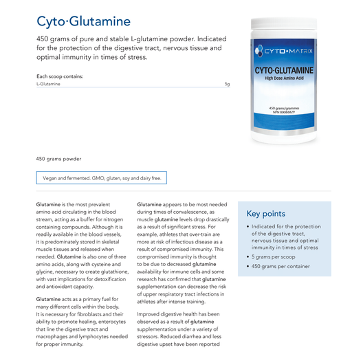 Cyto-Glutamine | Cytomatrix® | 450 gr Powder