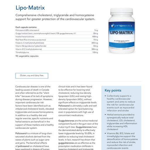 Lipo-Matrix | Cytomatrix® | 90 Vegetable Capsules