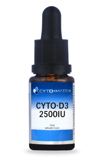 Cyto-D3 2500 IU Drops by Cytomatrix® – Vitamin D Immune & Bone Support | 15 mL