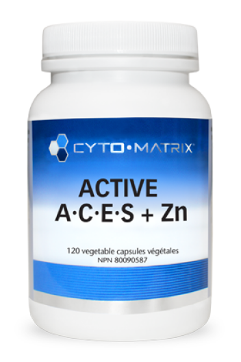 Active ACES + Zn | Cytomatrix® | 60 or 120 Vegetable Capsule