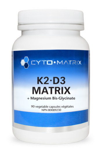 K2-D3 Matrix + Magnesium Bis-Glycinate | Cytomatrix® | 90 Vegetable Capsules