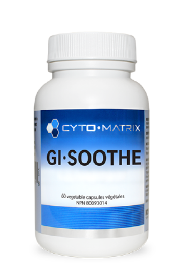 GI-Soothe by Cytomatrix® – Digestive Tract Lining Support with DGL, Marshmallow & Slippery Elm | 60 Vegetable Capsules