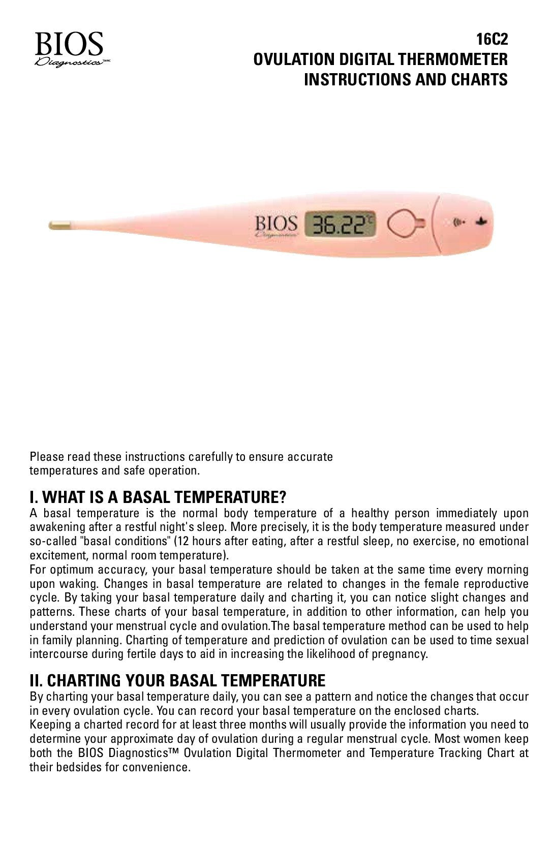 Ovulation Thermometer | BIOS Medical | One Count