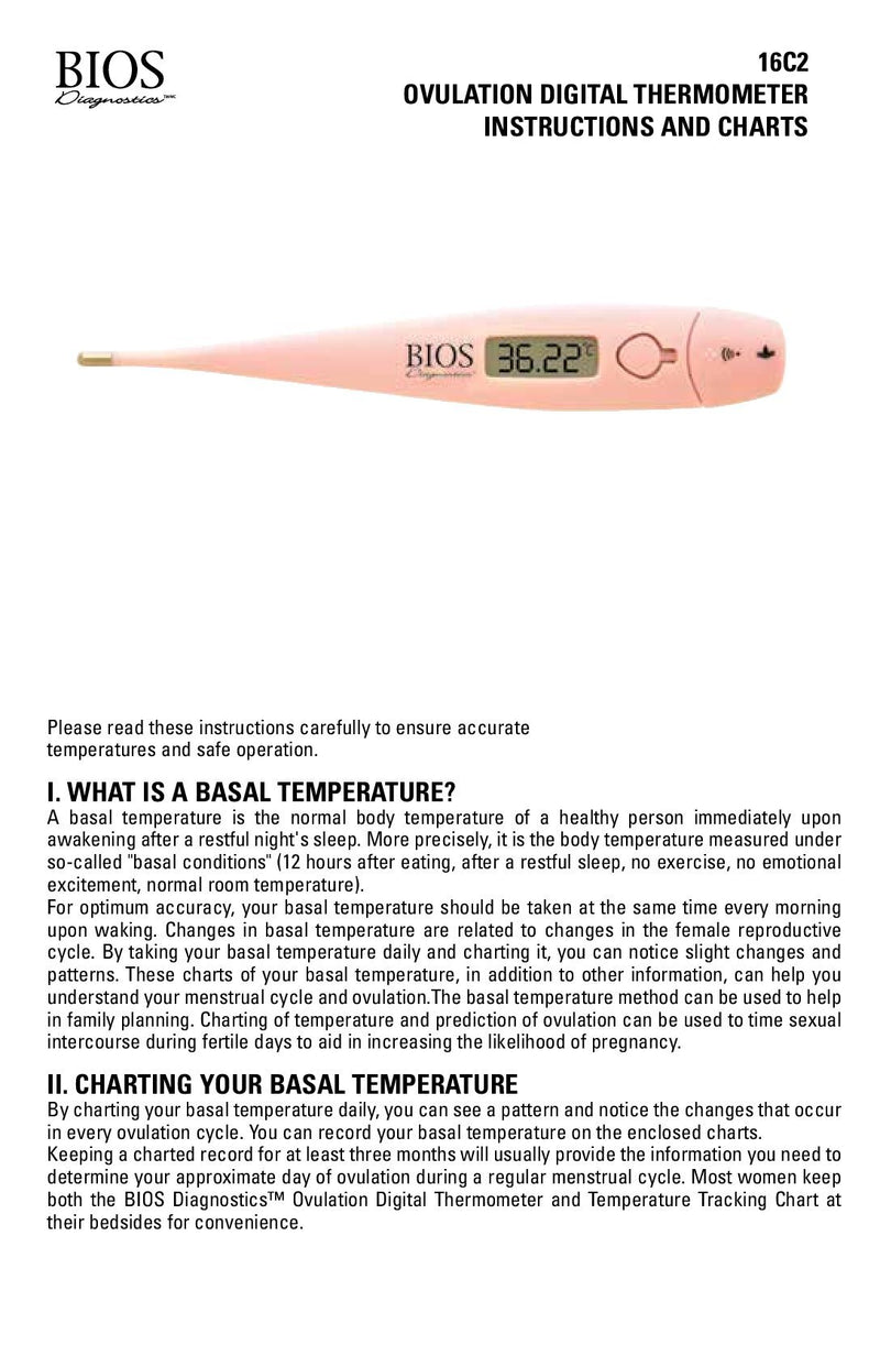 Ovulation Thermometer | BIOS Medical | One Count