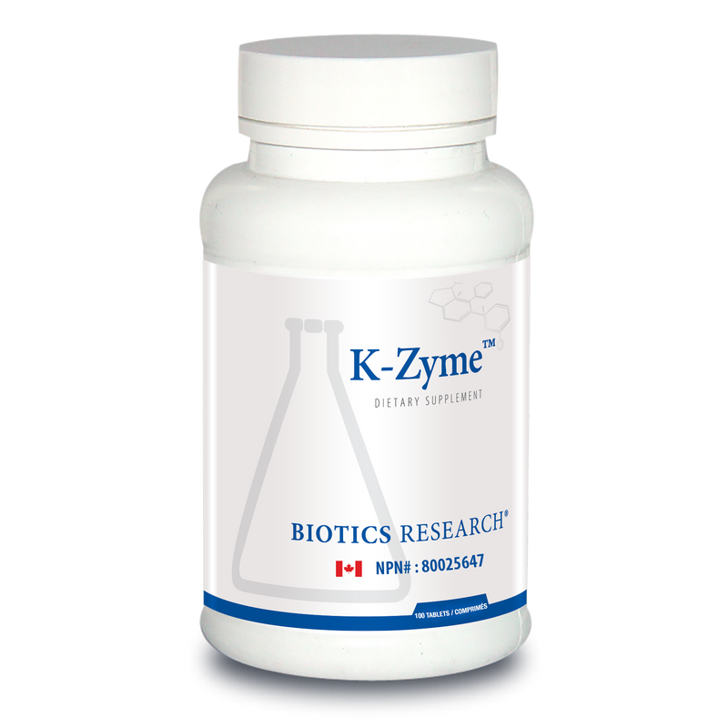 K-Zyme™ | Biotics Research® | 100 Tablets