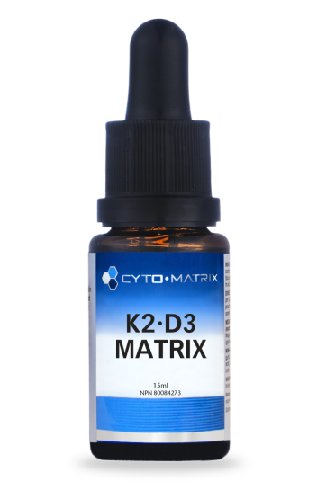 K2-D3 Matrix Drops by Cytomatrix® – Vitamin K2 & D3 Bone and Cardiovascular Support | 15 mL
