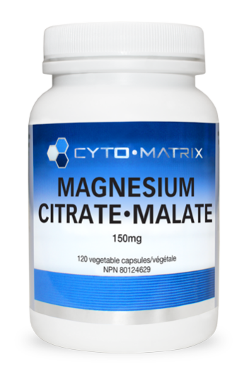 Magnesium Citrate-Malate 150mg | Cytomatrix® | 120 Vegetable Capsules