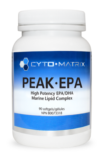 Peak-EPA by Cytomatrix® – High-Potency Omega-3 (EPA-Rich Formula) | 90 or 180 Softgels