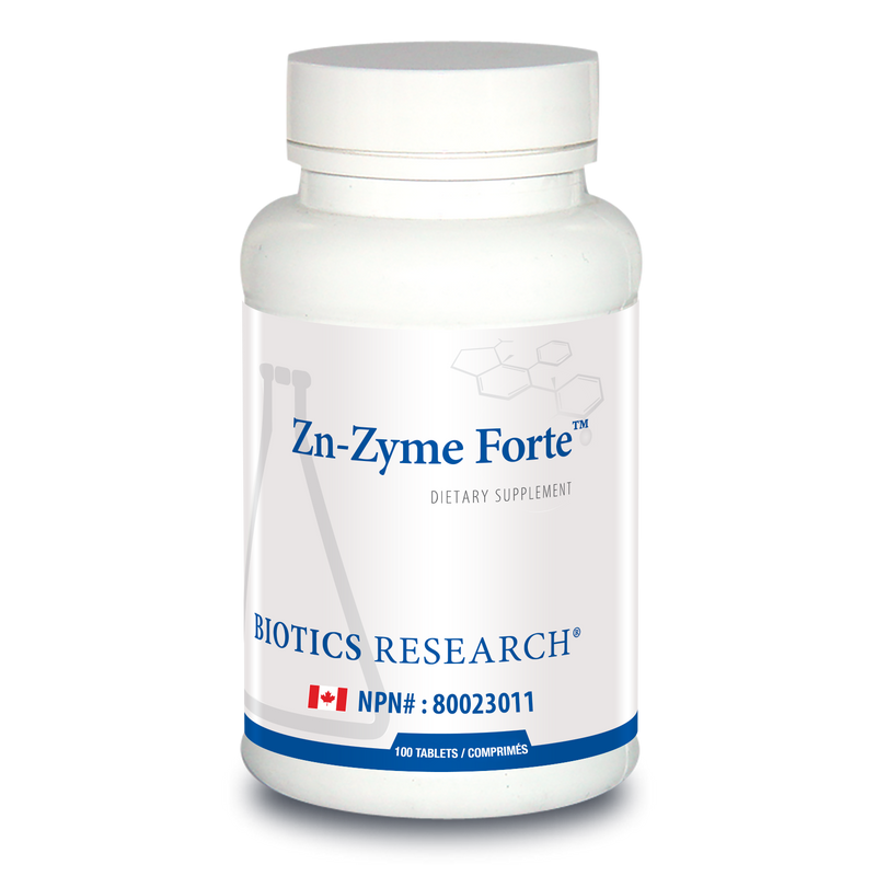 Zn-Zyme Forte | Biotics Research® | 100 Tablets