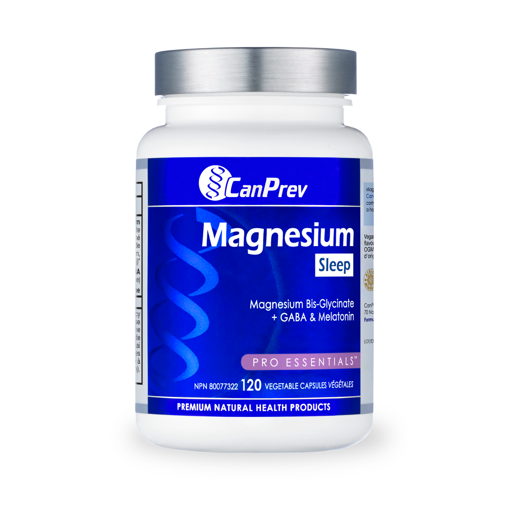 Magnesium Sleep + GABA & Melatonin | CanPrev® | 120 Capsules