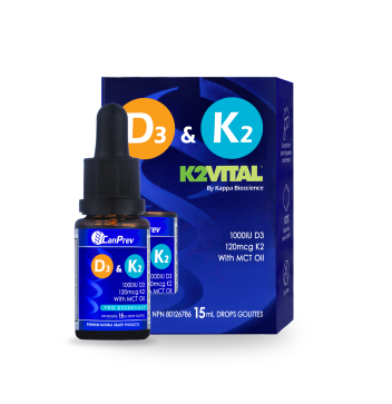 D3 & K2 Drops - MCT base | CanPrev® |  15 mL