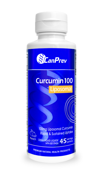 Liposomal Curcumin 100 - Peach | CanPrev® | 225 mL