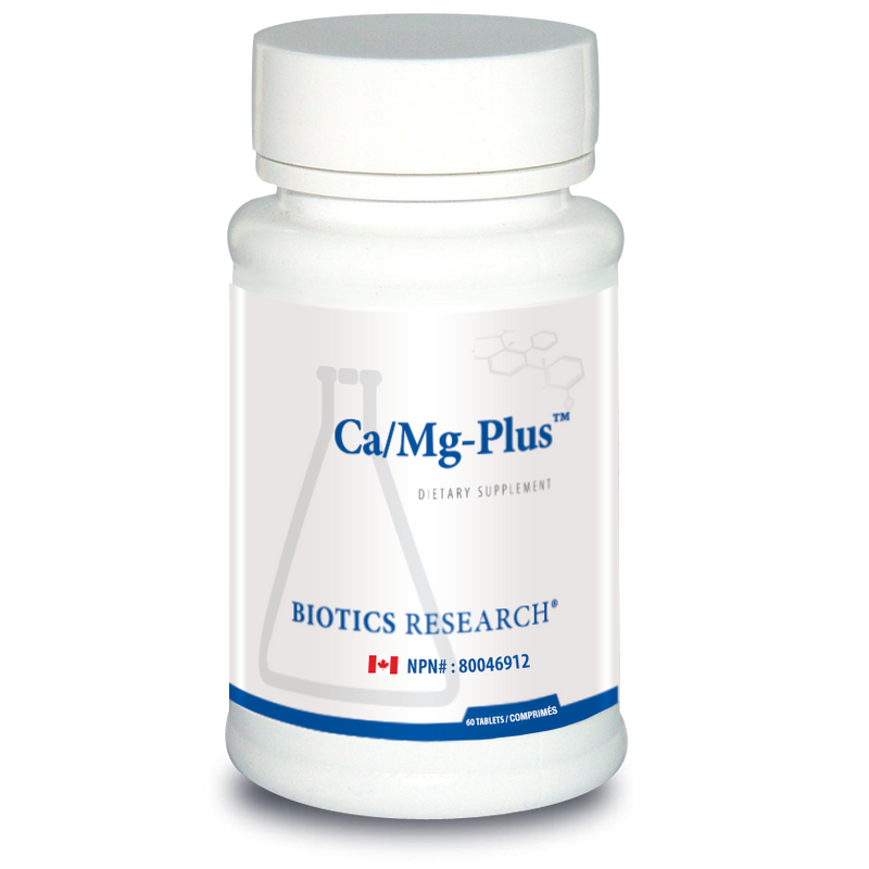 Ca/Mg Plus | Biotics Research® | 60 Tablets