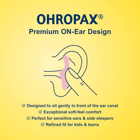 Reusable Wax/Cotton Ear Plugs by OHROPAX – Noise Reduction for Sleep, Travel & Relaxation | 12 Plugs (6 Pairs)