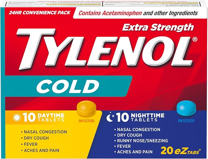 Extra Strength Cold Eztabs | TYLENOL® | 20 Tablets