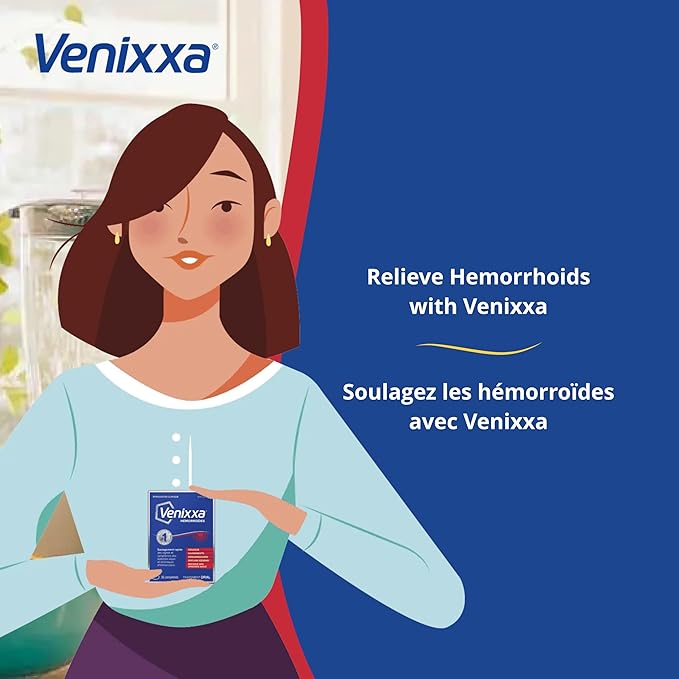 Hemorrhoids by Venixxa® – Diosmin-Based Relief for Hemorrhoid Symptoms | 36 Tablets