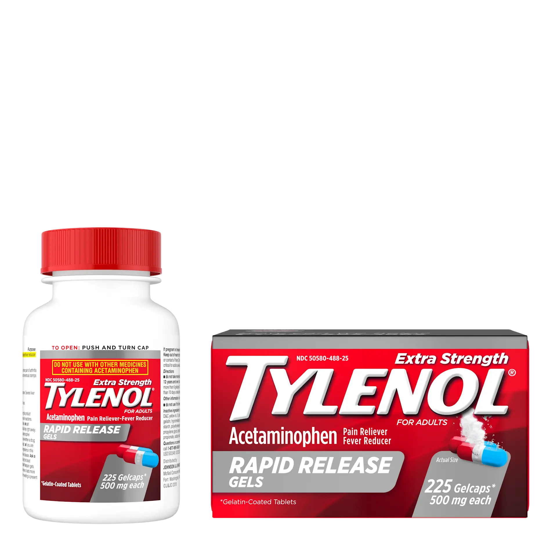 Rapid Release Gels | TYLENOL® | Different Pack sizes
