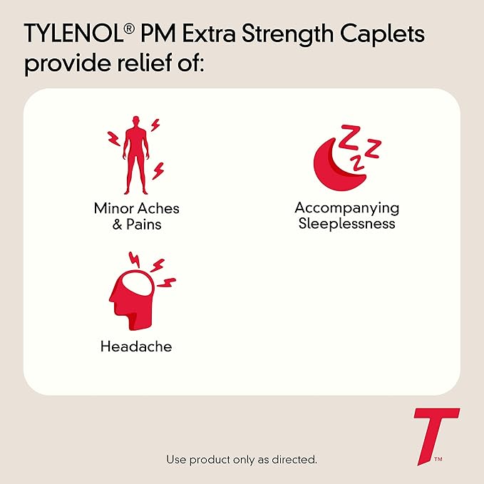 Extra Strength Nighttime Pain Relief & Sleep Aid | TYLENOL® | 16 Caplet