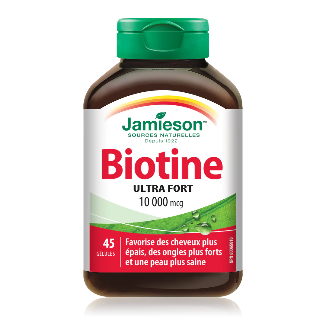 Biotin 10,000 mcg | Jamieson™ | 45 or 90 Softgels