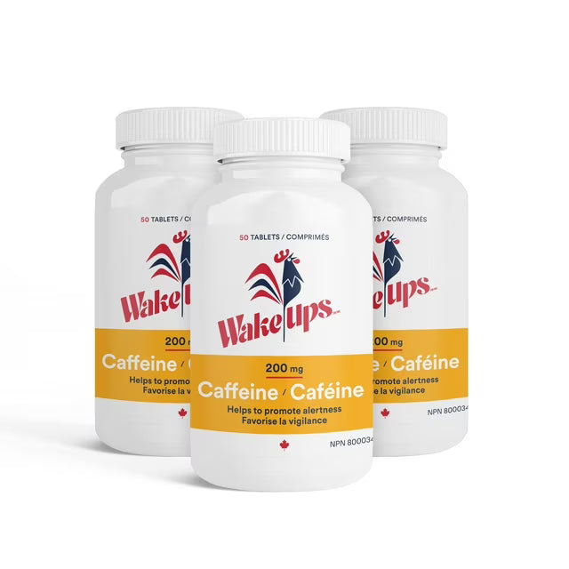 200mg Sport Certified Extra Strength Caffeine | Wake-Ups | 50 Tablets