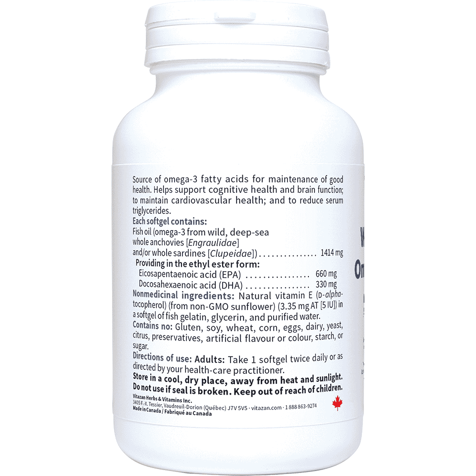 Wild Omega 3 EPA 660 – DHA 330 | Vitazan Professional | 120 Softgels