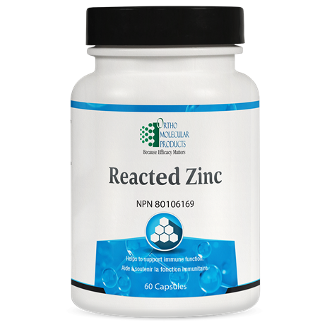 Reacted Zinc | Ortho Molecular | 60 Capsules