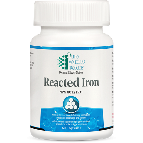 Reacted Iron | Ortho Molecular | 60 Capsules