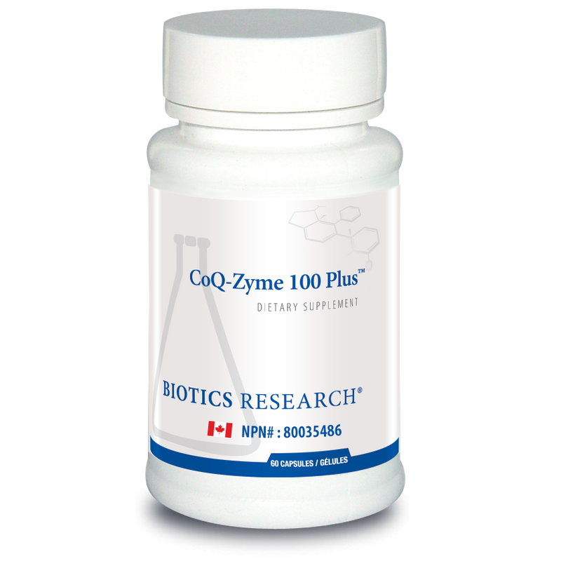 CoQ-Zyme 100 Plus™ (100 mg) | Biotics Research® | 60 Capsules