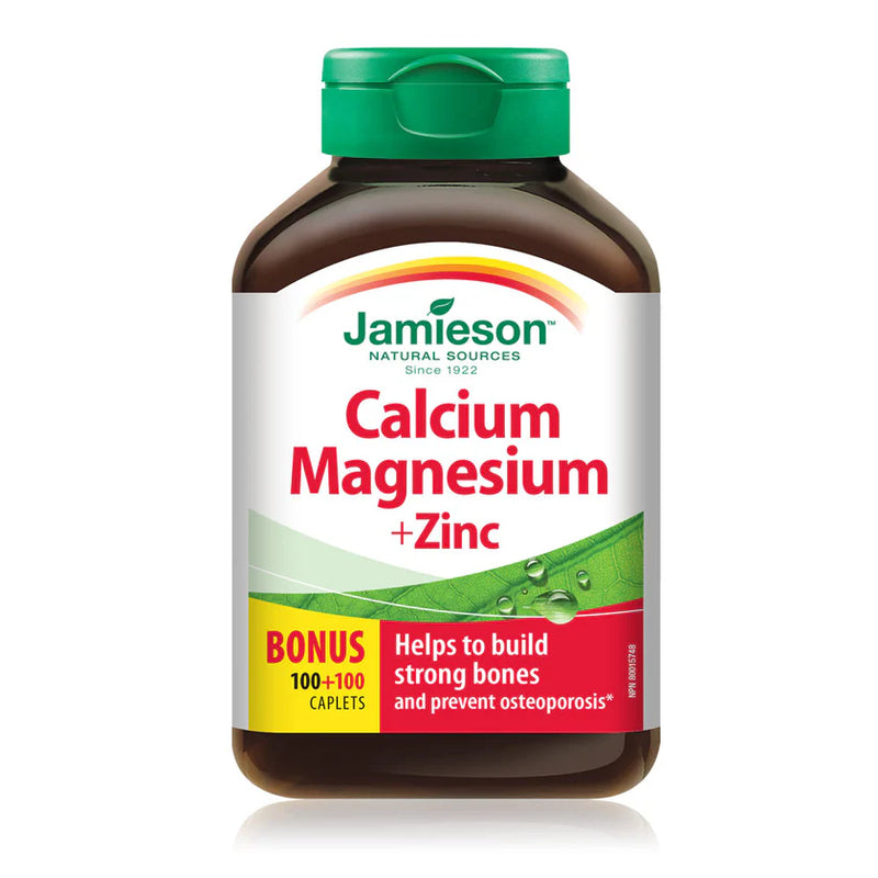 Calcium Magnesium & Zinc | Jamieson™ | 120 OR 200 Caplets
