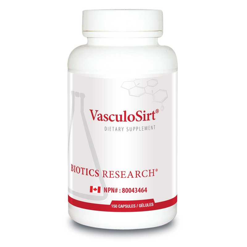 VasculoSirt® | Biotics Research® | 150 or 300 Capsules