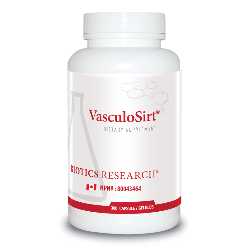 VasculoSirt® | Biotics Research® | 150 or 300 Capsules