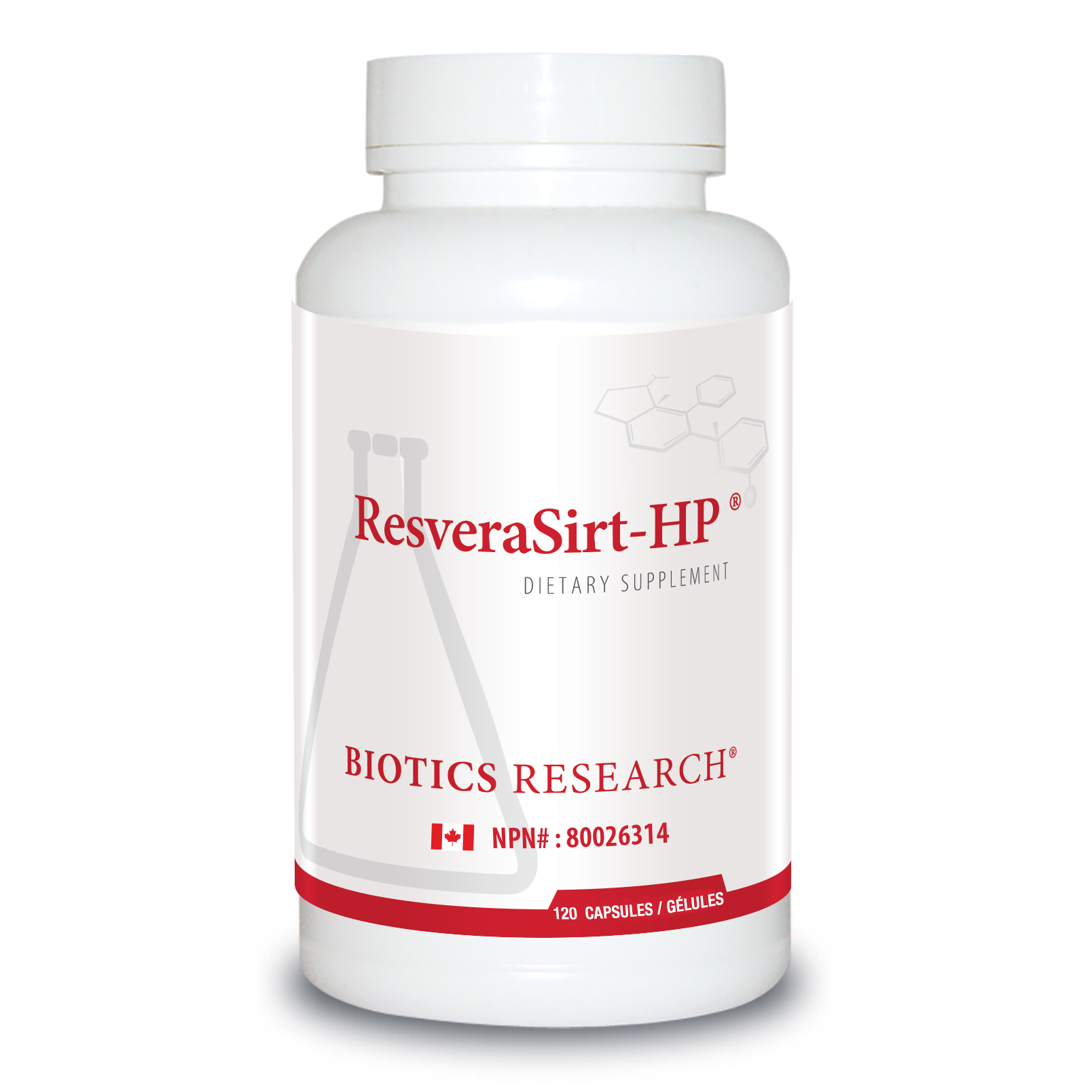 ResveraSirt-HP | Biotics Research® | 30 or 120 Capsules