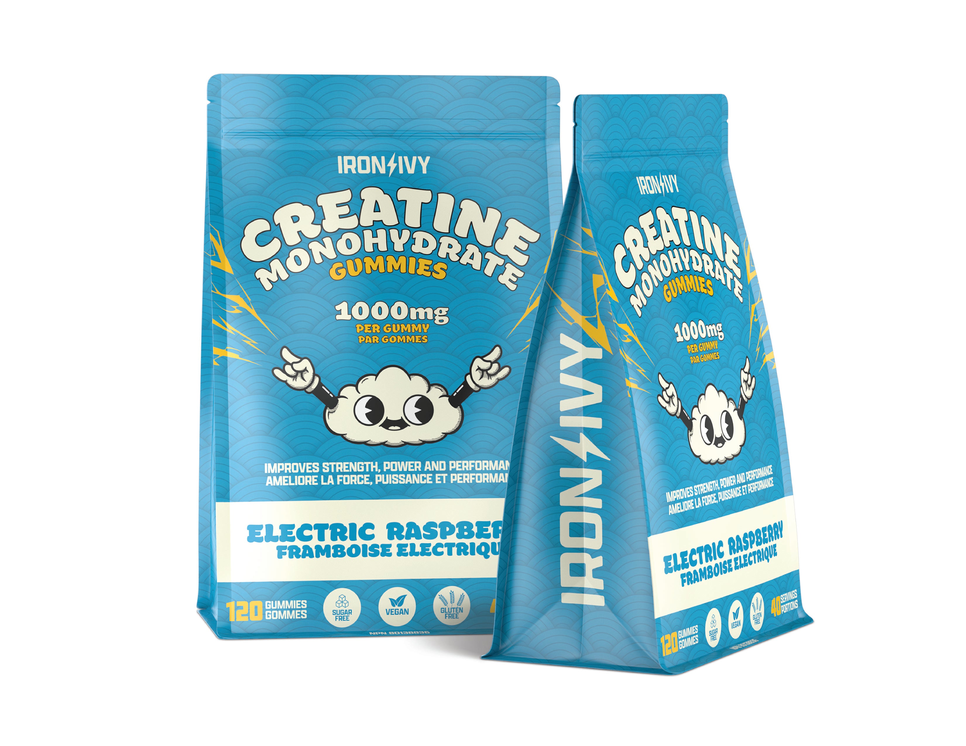 Creatine Monohydrate Gummies | Iron & Ivy | 120 Gummies