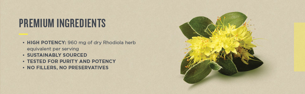 Rhodiola Liquid Capsules | Botanica | 60 or 120 Capsules