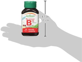 Vitamin B12 5,000 mcg Fast-Dissolving |  Jamieson™ | 45 Tablets
