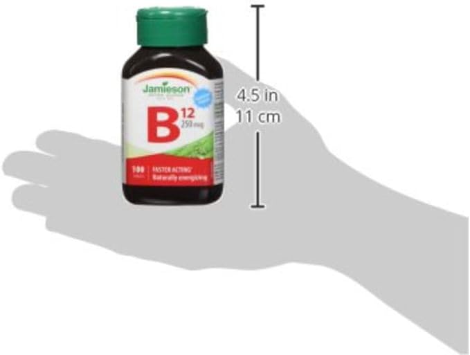 Vitamin B12 250mcg  |  Jamieson™ | 100 Tablets