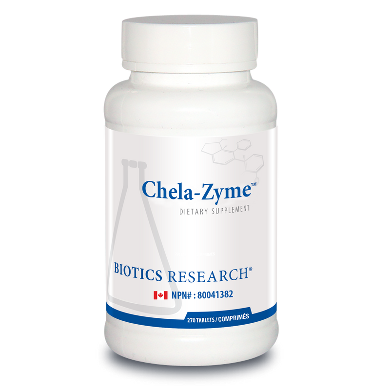 Chela-Zyme™  | Biotics Research® | 90 or 270 Tablets