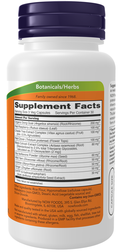 Menopause Support | NOW® | 90 Vegetarian Capsules