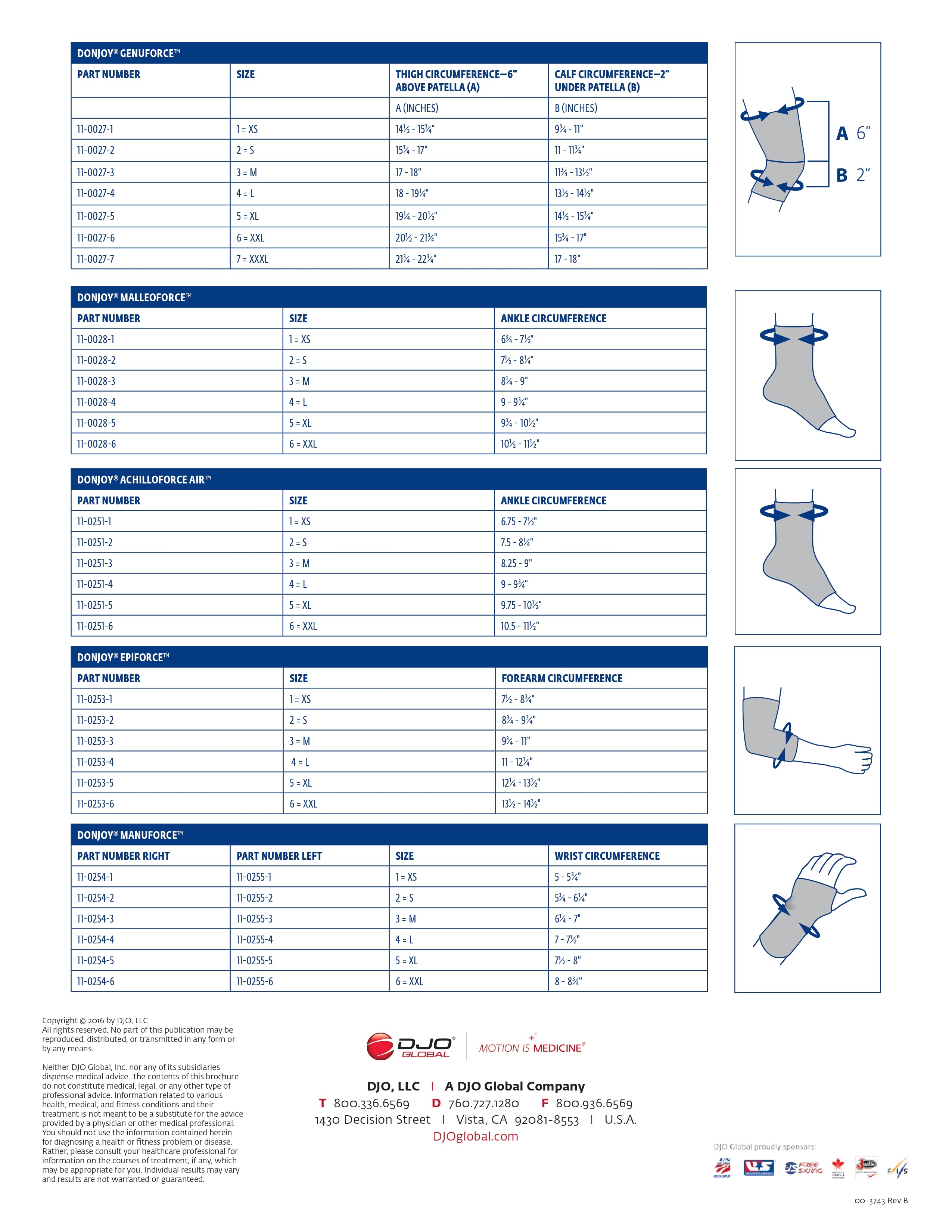ManuForce™ Wrist | DonJoy® | Various Size