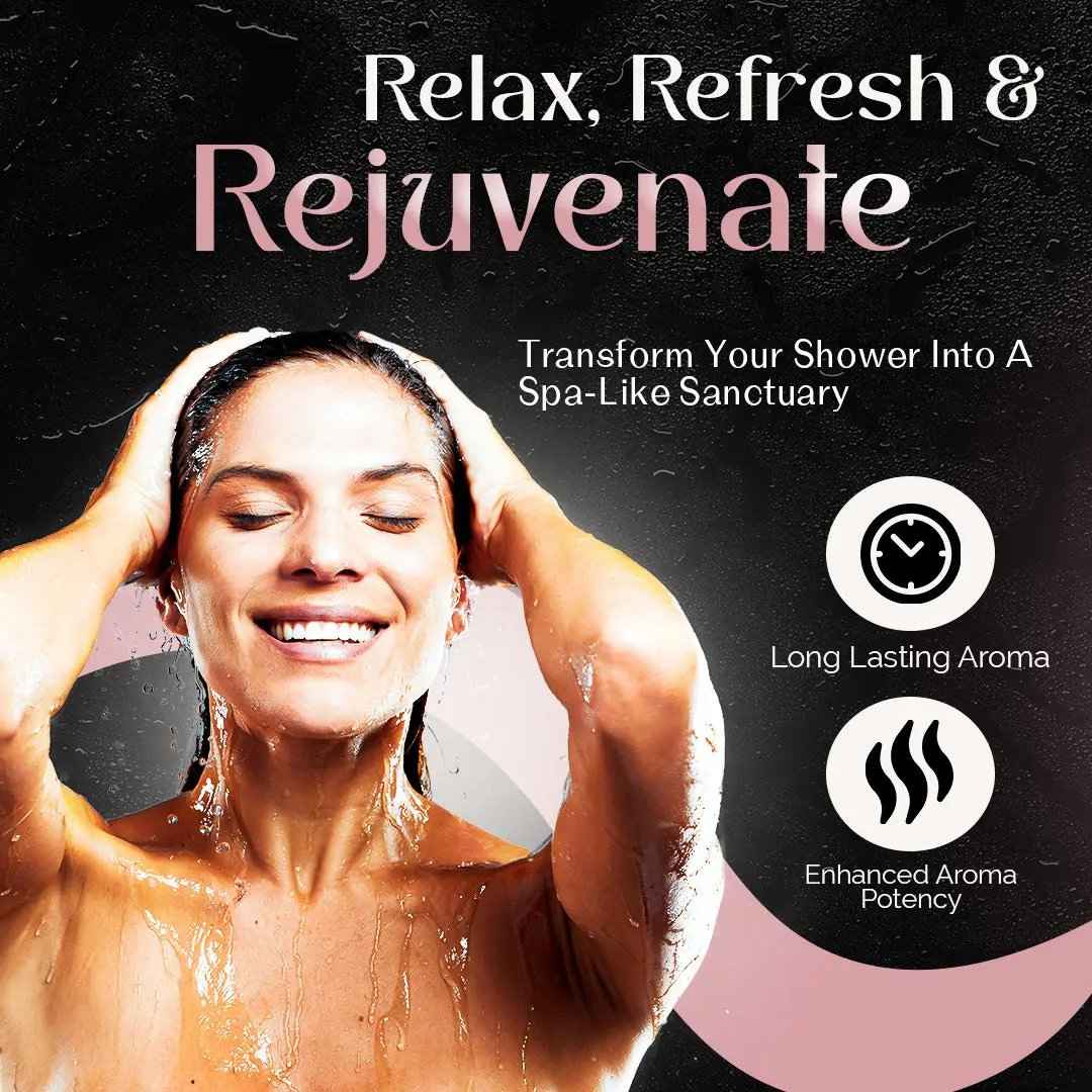 Zen & Hearth Shower Steamers Gift Set for Women – 6 Pack Natural Aromatherapy Shower Bombs for Self-Care and Relaxation