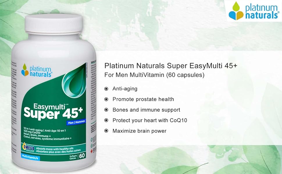 Super Easymulti 45+ for Men | Platinum Naturals® | 60 or 120 Softgels