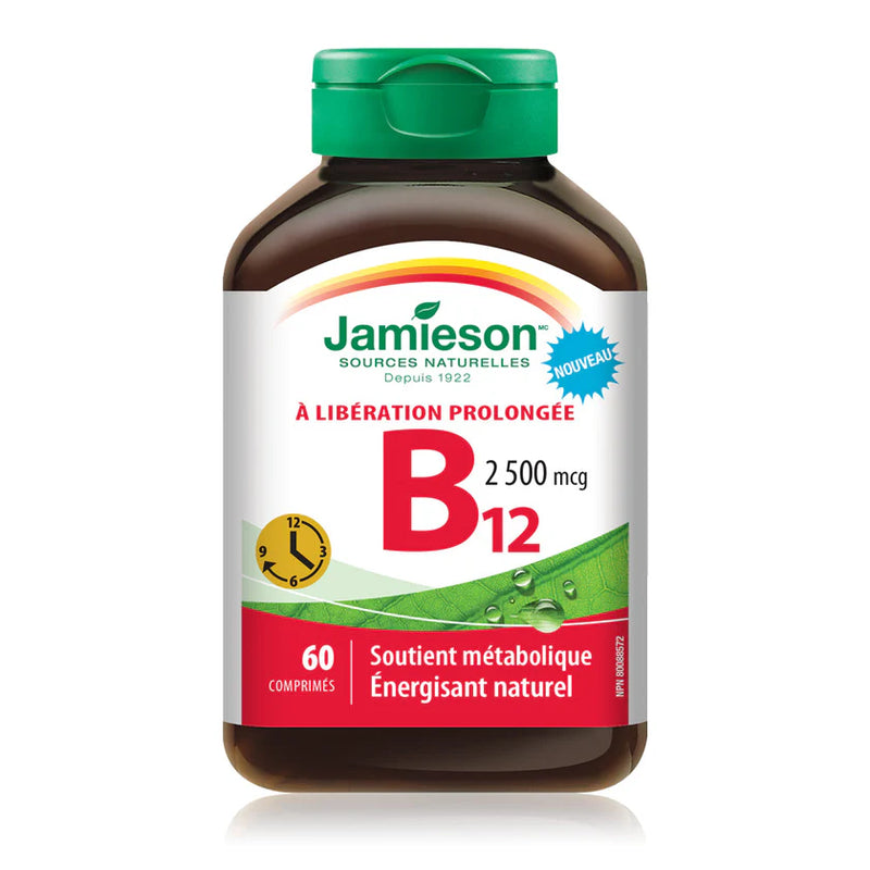 Vitamin B12 2,500 mcg (Timed Release)  | Jamieson™ | 100 Tablets