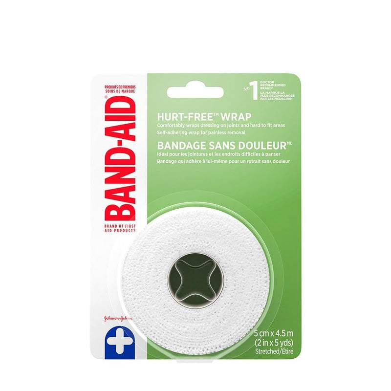 Hurt-Free® Wrap | Band-Aid® |  2 In x 5 Yds or 1 In x 10 Yds