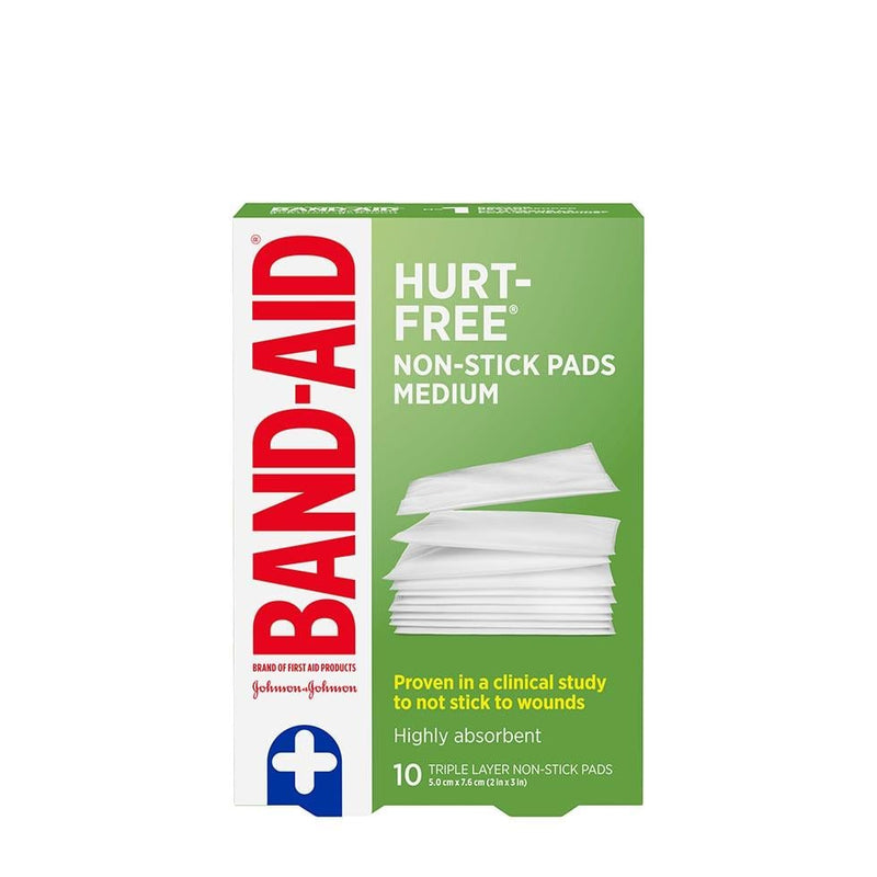 Hurt-Free® Non-Stick Pads | Band-Aid® | 10 Count