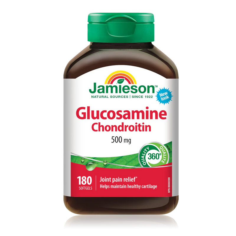 Glucosamine Chondroitin 500 mg | Jamieson™ | 180 Softgels