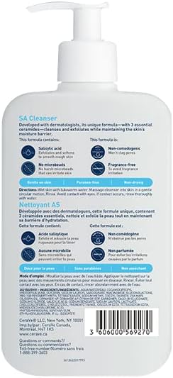 Renewing SA Cleanser | CeraVe® | 237 or 473 mL