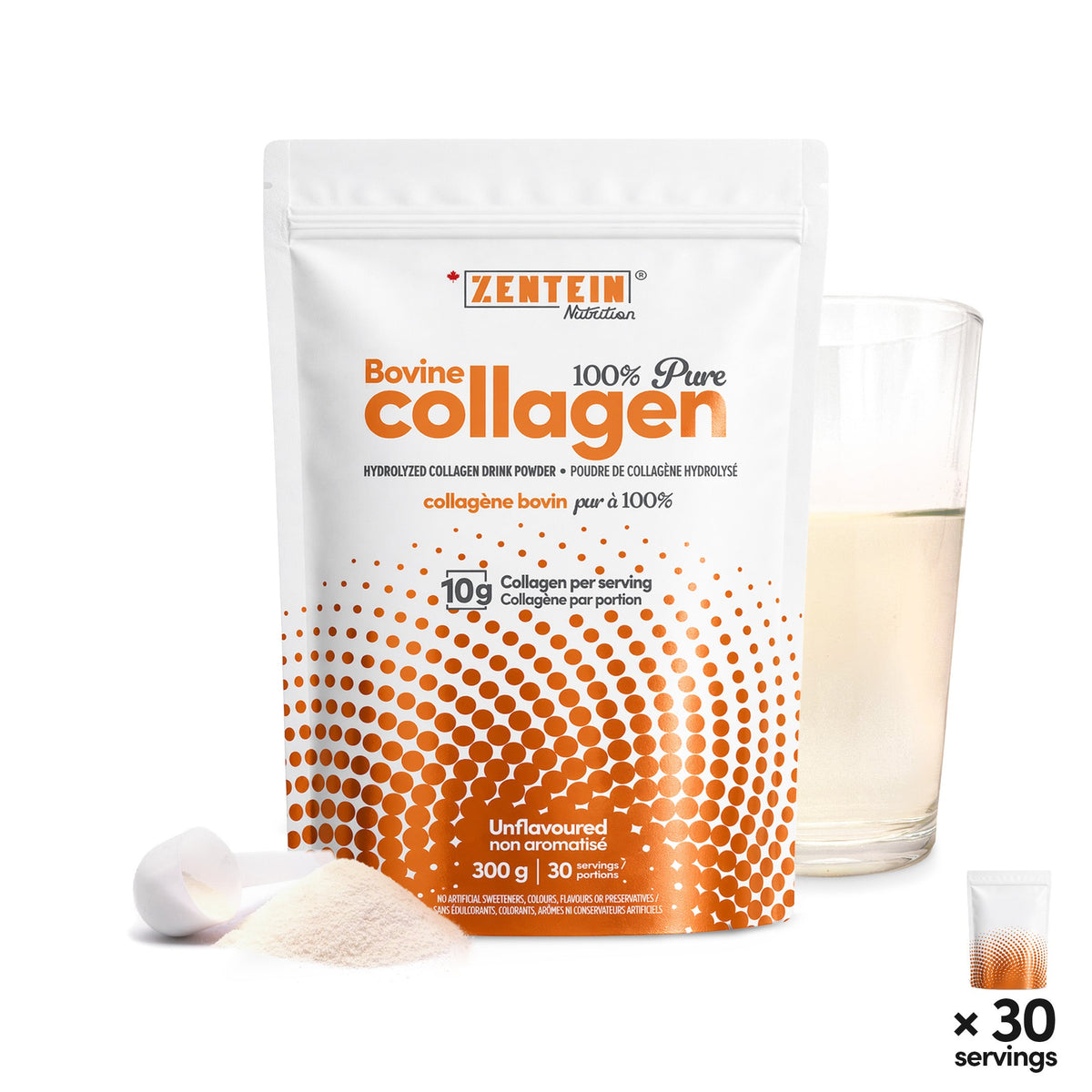Pure Bovine Collagen - Hydrolyzed Collagen Drink Powder