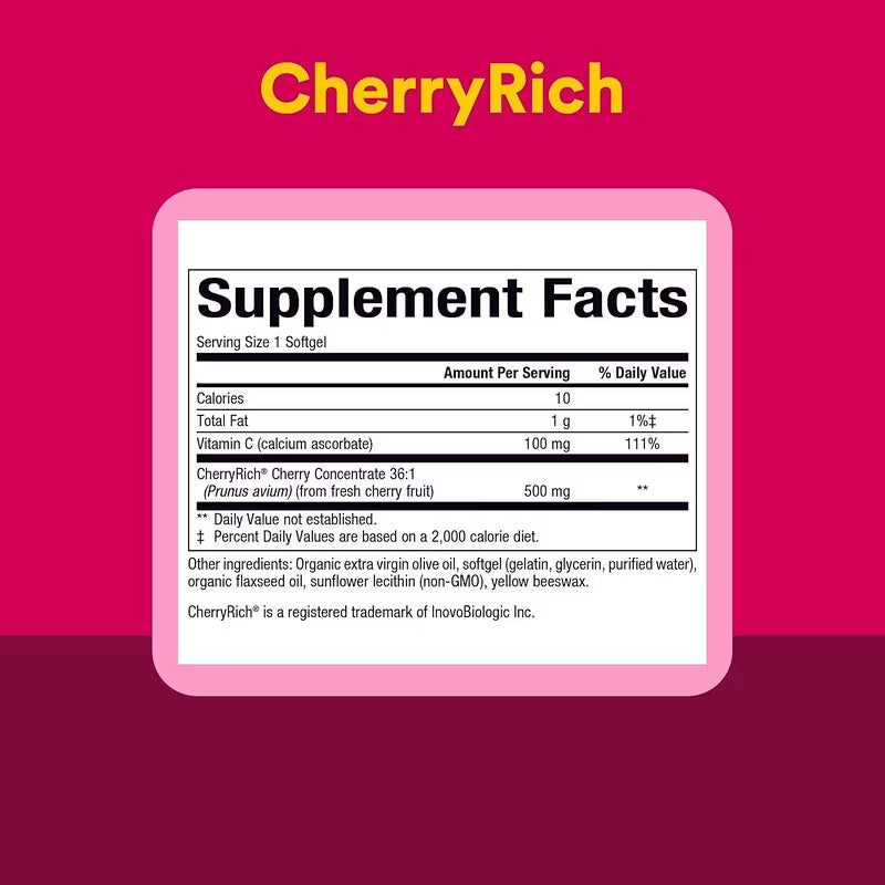 Cherry Concentrate | Natural Factors® | 90 or 180 Softgels