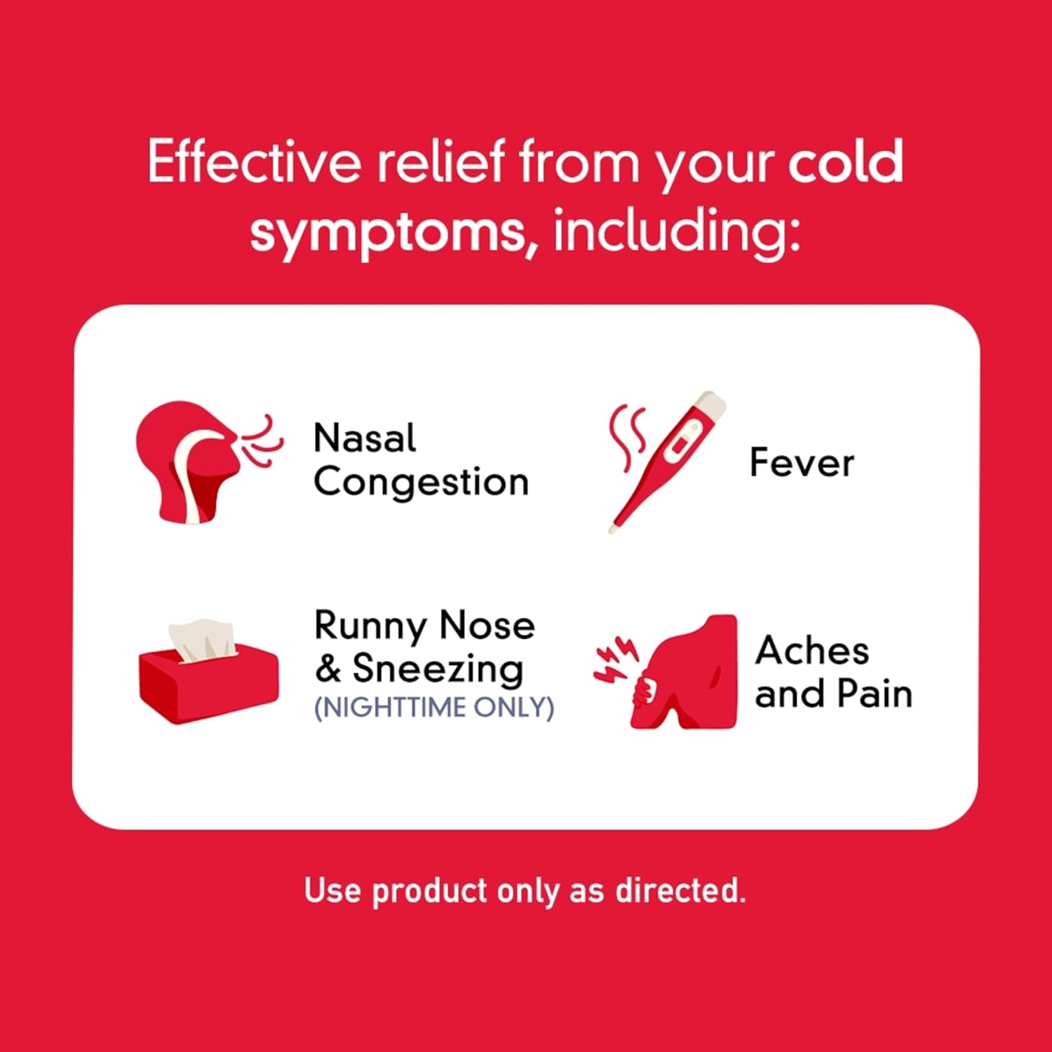 Cold Extra Strength Nighttime eZ Tabs | TYLENOL® | 20 ct