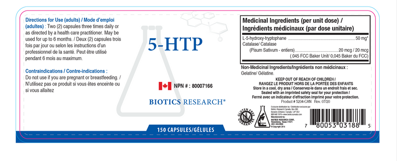 5-HTP | Biotics Research® | 150 Capsules